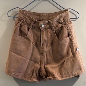 Casual Tan Women's Shorts